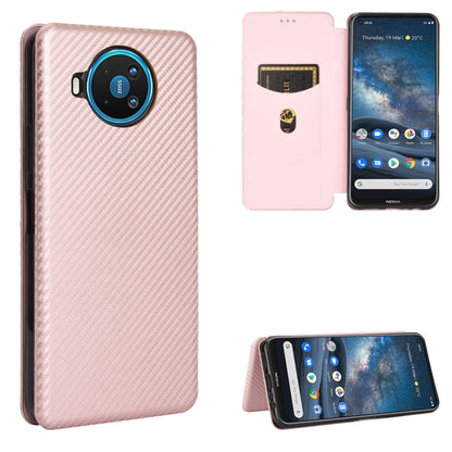 Carbon Fiber Texture Magnetic Horizontal Flip TPU + PC + PU Leather Case with Card Slot
