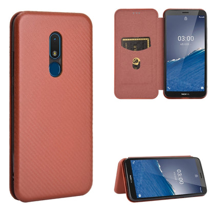Carbon Fiber Texture Magnetic Horizontal Flip TPU + PC + PU Leather Case with Card Slot