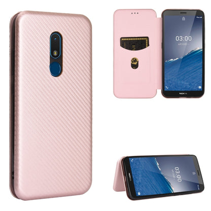 Carbon Fiber Texture Magnetic Horizontal Flip TPU + PC + PU Leather Case with Card Slot