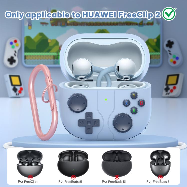 Retro Game Console Style Silicone Earbuds Case, For Huawei FreeClip 2, For Huawei Freebuds Pro 3 / Pro 4
