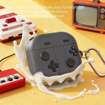 Retro Game Console Style Silicone Earbuds Case, For Samsung Galaxy Buds4 / 4 Pro, For Samsung Galaxy Buds Core, For Samsung Galaxy Buds3 FE, For Samsung Galaxy Buds3 / Buds3 Pro, For Samsung Galaxy Buds Live