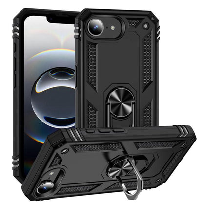 Shockproof TPU Hybrid PC Phone Case with Holder, For iPhone 17e / 16e