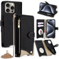 Crossbody Chain Fishtail Litchi Leather Phone Case, For iPhone Air, For iPhone 16 Pro Max, For iPhone 16 Pro, For iPhone 16 Plus