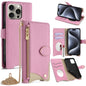 Crossbody Chain Fishtail Litchi Leather Phone Case, For iPhone Air, For iPhone 16 Pro Max, For iPhone 16 Pro, For iPhone 16 Plus