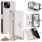 Crossbody Chain Fishtail Litchi Leather Phone Case, For iPhone 16, For iPhone 15 Pro Max, For iPhone 15 Pro, For iPhone 15 Plus