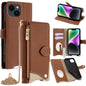 Crossbody Chain Fishtail Litchi Leather Phone Case, For iPhone 15, For iPhone 14 Plus, For iPhone 14, For iPhone 14 Pro