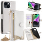 Crossbody Chain Fishtail Litchi Leather Phone Case, For iPhone 15, For iPhone 14 Plus, For iPhone 14, For iPhone 14 Pro