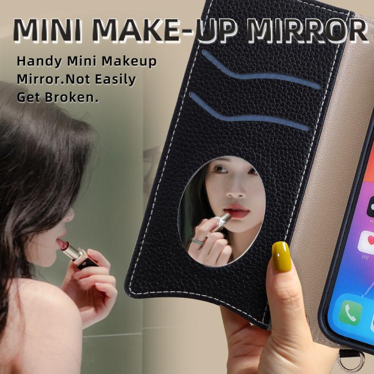 Crossbody Chain Fishtail Litchi Leather Phone Case