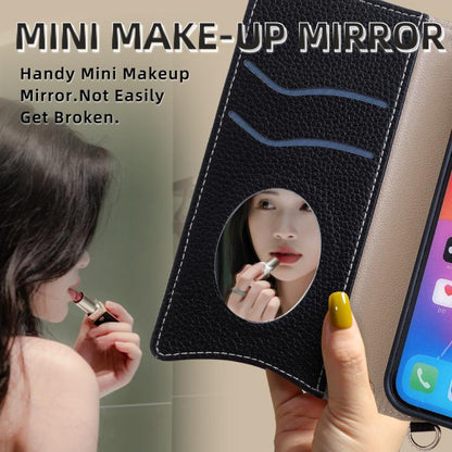 Crossbody Chain Fishtail Litchi Leather Phone Case