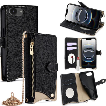 Crossbody Chain Fishtail Litchi Leather Phone Case, For iPhone 18 Pro / 17 Pro, For iPhone 18 Pro Max / 17 Pro Max, For iPhone 17e / 16e, For iPhone 17
