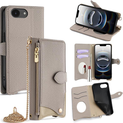 Crossbody Chain Fishtail Litchi Leather Phone Case, For iPhone 18 Pro / 17 Pro, For iPhone 18 Pro Max / 17 Pro Max, For iPhone 17e / 16e, For iPhone 17