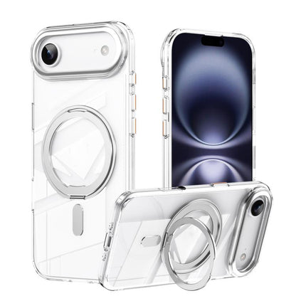 Frosted 360 Degree MagSafe Magnetic Holder Phone Case, For iPhone 17e / 16e, For iPhone 17 Pro Max, For iPhone 17 Pro, For iPhone 17, For iPhone Air
