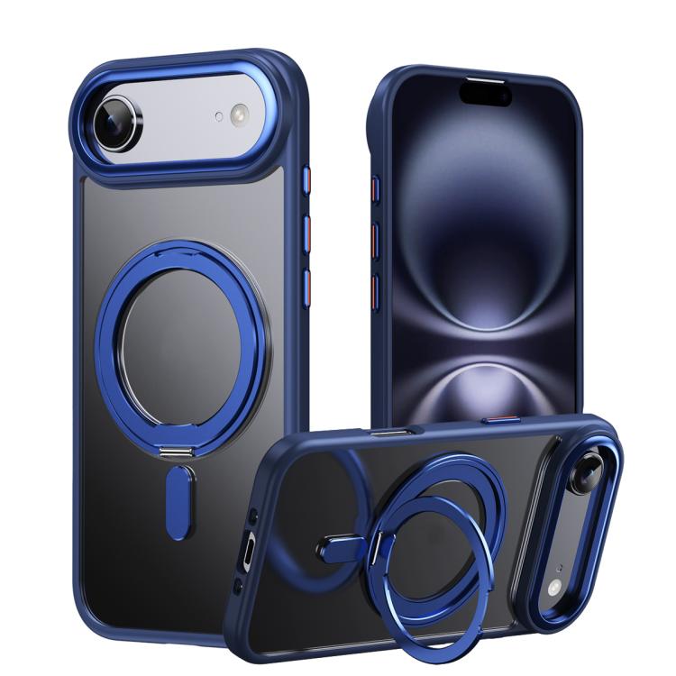 Frosted 360 Degree MagSafe Magnetic Holder Phone Case, For iPhone 17e / 16e, For iPhone 17 Pro Max, For iPhone 17 Pro, For iPhone 17, For iPhone Air
