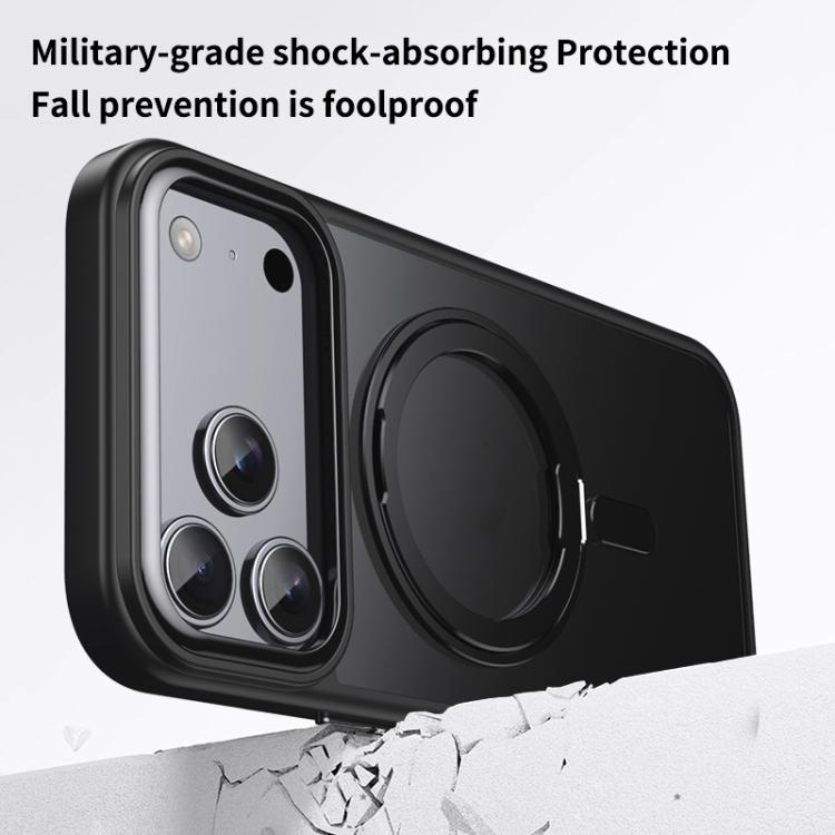 Frosted 360 Degree MagSafe Magnetic Holder Phone Case, For iPhone 17 Pro Max, For iPhone 17 Pro, For iPhone 17, For iPhone Air