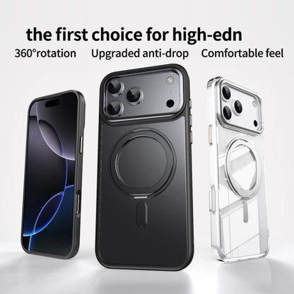 Frosted 360 Degree MagSafe Magnetic Holder Phone Case, For iPhone 18 Pro, For iPhone 18 Pro Max, For iPhone 17e / 16e