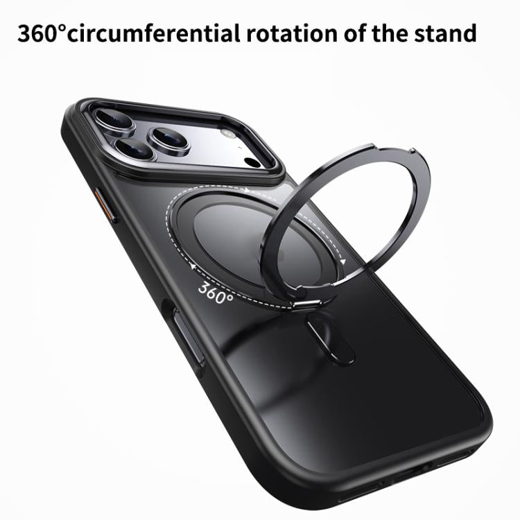 Frosted 360 Degree MagSafe Magnetic Holder Phone Case, For iPhone 18 Pro, For iPhone 18 Pro Max, For iPhone 17e / 16e