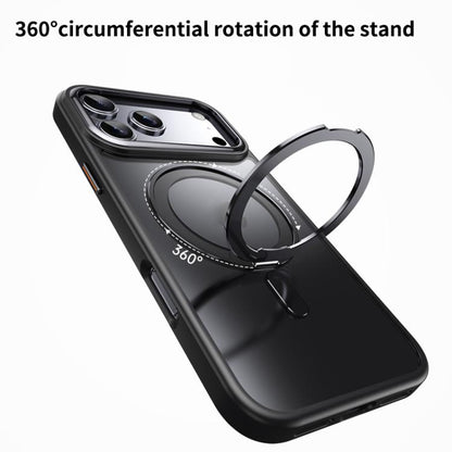 Frosted 360 Degree MagSafe Magnetic Holder Phone Case, For iPhone 18 Pro, For iPhone 18 Pro Max, For iPhone 17e / 16e