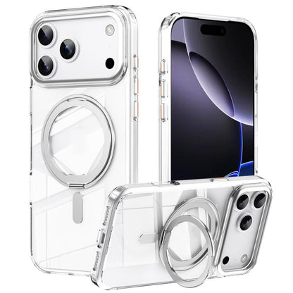 Frosted 360 Degree MagSafe Magnetic Holder Phone Case, For iPhone 18 Pro, For iPhone 18 Pro Max, For iPhone 17e / 16e