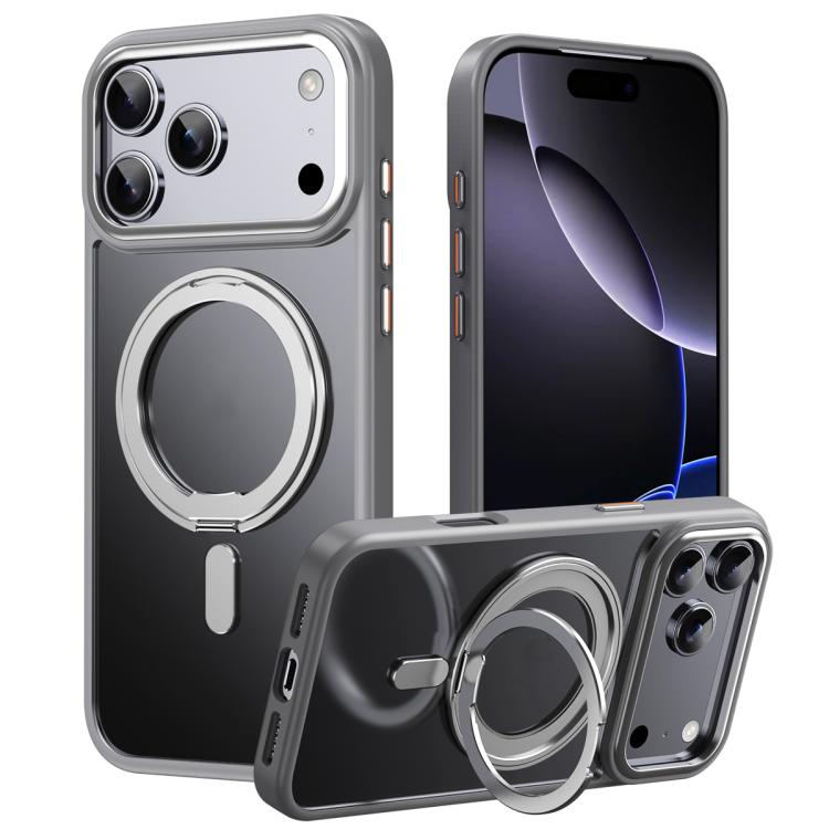 Frosted 360 Degree MagSafe Magnetic Holder Phone Case, For iPhone 18 Pro, For iPhone 18 Pro Max, For iPhone 17e / 16e