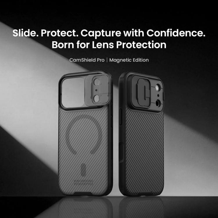 NILLKIN CamShield Pro Magnetic PC Phone Case, For iPhone 18 Pro, For iPhone 18 Pro Max, For iPhone 17 Pro Max, For iPhone 17 Pro, For iPhone 17, For iPhone Air
