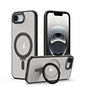 Airbag MagSafe Shockproof Frosted Phone Case with Fold Holder, For iPhone 18 Pro / 17 Pro, For iPhone 16e / 17e, For iPhone 18 Pro Max / 17 Pro Max, For iPhone 17, For iPhone Air