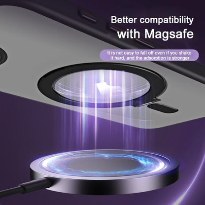 Airbag MagSafe Shockproof Frosted Phone Case with Fold Holder, For iPhone 16e / 17e, For iPhone 17 Pro Max, For iPhone 17 Pro, For iPhone 17, For iPhone Air
