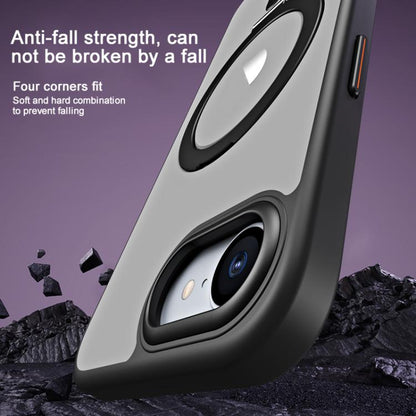 Airbag MagSafe Shockproof Frosted Phone Case with Fold Holder, For iPhone 16e / 17e, For iPhone 17 Pro Max, For iPhone 17 Pro, For iPhone 17, For iPhone Air