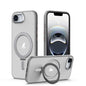 Airbag MagSafe Shockproof Frosted Phone Case with Fold Holder, For iPhone 18 Pro / 17 Pro, For iPhone 16e / 17e, For iPhone 18 Pro Max / 17 Pro Max, For iPhone 17, For iPhone Air