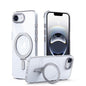 Airbag MagSafe Shockproof Frosted Phone Case with Fold Holder, For iPhone 18 Pro / 17 Pro, For iPhone 16e / 17e, For iPhone 18 Pro Max / 17 Pro Max, For iPhone 17, For iPhone Air