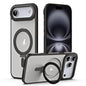 Airbag MagSafe Shockproof Frosted Phone Case with Fold Holder, For iPhone 18 Pro / 17 Pro, For iPhone 16e / 17e, For iPhone 18 Pro Max / 17 Pro Max, For iPhone 17, For iPhone Air