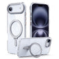 Airbag MagSafe Shockproof Frosted Phone Case with Fold Holder, For iPhone 16e / 17e, For iPhone 17 Pro Max, For iPhone 17 Pro, For iPhone 17, For iPhone Air