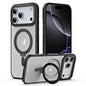 Airbag MagSafe Shockproof Frosted Phone Case with Fold Holder, For iPhone 18 Pro / 17 Pro, For iPhone 16e / 17e, For iPhone 18 Pro Max / 17 Pro Max, For iPhone 17, For iPhone Air