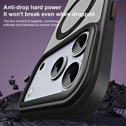 Airbag MagSafe Shockproof Frosted Phone Case with Fold Holder, For iPhone 18 Pro / 17 Pro, For iPhone 16e / 17e, For iPhone 18 Pro Max / 17 Pro Max, For iPhone 17, For iPhone Air