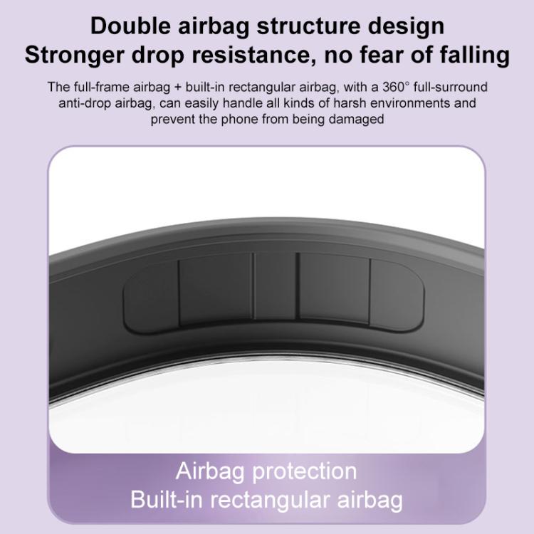 Airbag MagSafe Shockproof Frosted Phone Case with Fold Holder, For iPhone 18 Pro / 17 Pro, For iPhone 16e / 17e, For iPhone 18 Pro Max / 17 Pro Max, For iPhone 17, For iPhone Air