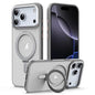 Airbag MagSafe Shockproof Frosted Phone Case with Fold Holder, For iPhone 18 Pro / 17 Pro, For iPhone 16e / 17e, For iPhone 18 Pro Max / 17 Pro Max, For iPhone 17, For iPhone Air