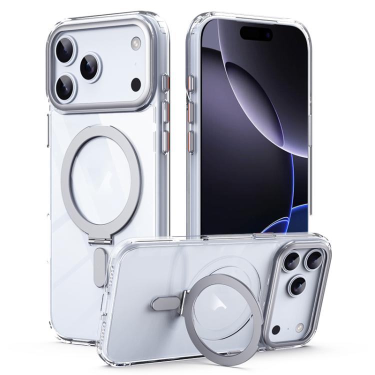 Airbag MagSafe Shockproof Frosted Phone Case with Fold Holder, For iPhone 18 Pro / 17 Pro, For iPhone 16e / 17e, For iPhone 18 Pro Max / 17 Pro Max, For iPhone 17, For iPhone Air