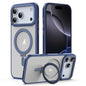 Airbag MagSafe Shockproof Frosted Phone Case with Fold Holder, For iPhone 18 Pro / 17 Pro, For iPhone 16e / 17e, For iPhone 18 Pro Max / 17 Pro Max, For iPhone 17, For iPhone Air