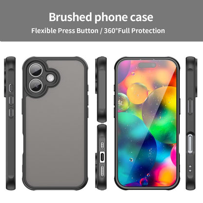 Fan Dun Series TPU Hybrid PC Frosted Phone Case, For iPhone 17, For iPhone Air, For iPhone 16 Pro Max, For iPhone 16 Pro, For iPhone 16 Plus, For iPhone 16