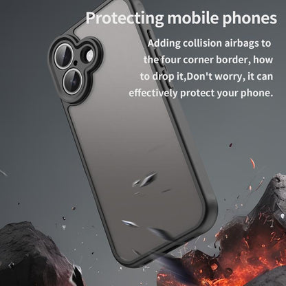 Fan Dun Series TPU Hybrid PC Frosted Phone Case, For iPhone 17, For iPhone Air, For iPhone 16 Pro Max, For iPhone 16 Pro, For iPhone 16 Plus, For iPhone 16
