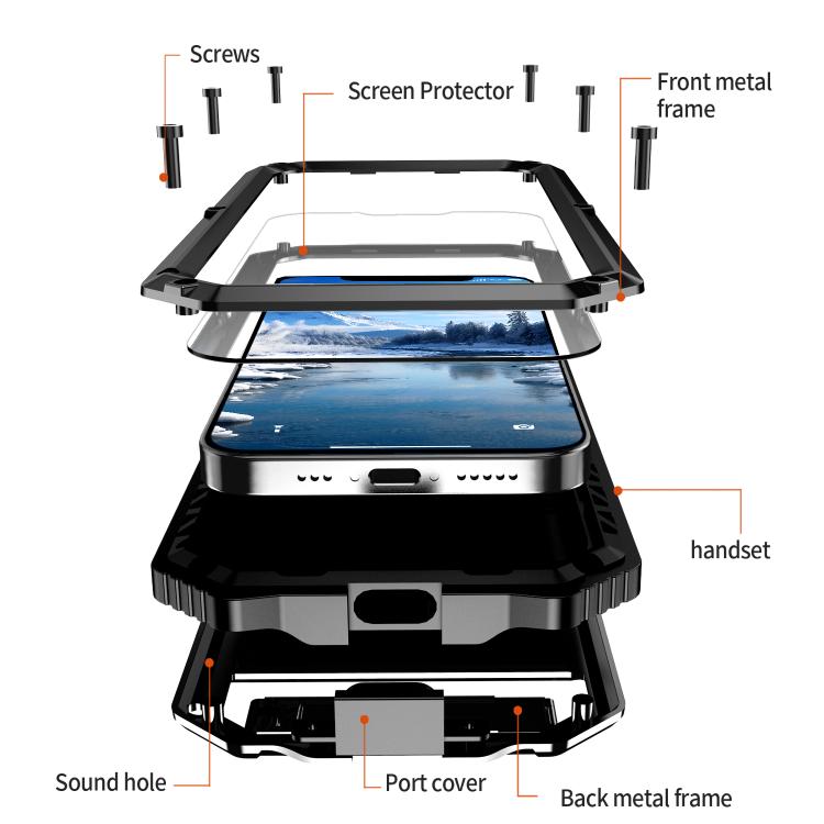 IP68 Waterproof Dustproof Shockproof Holder Phone Case, For iPhone 17e / 16e
