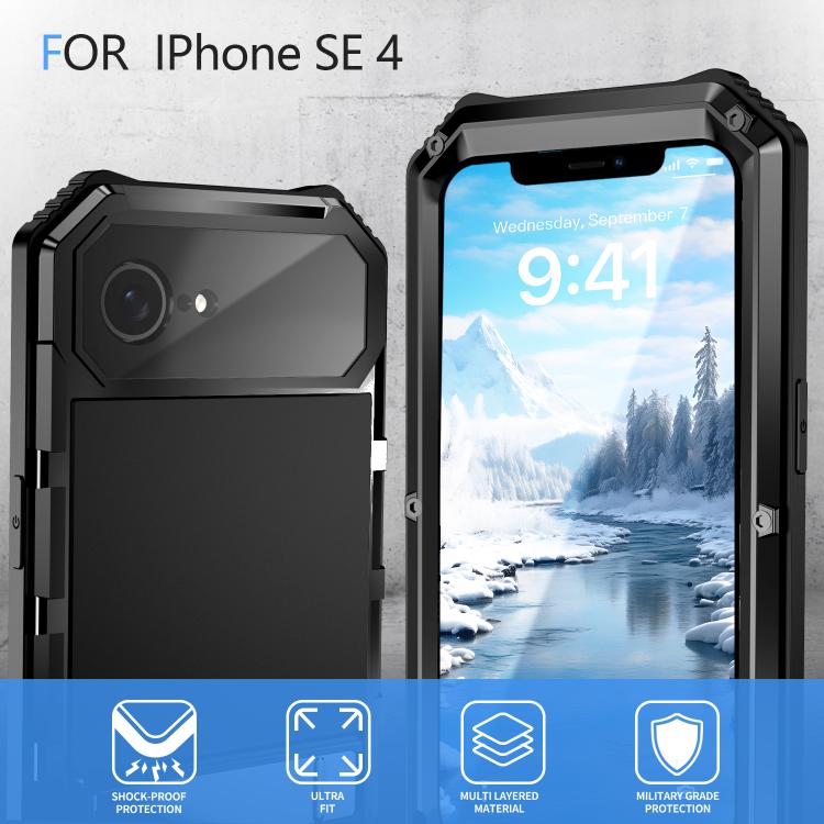 IP68 Waterproof Dustproof Shockproof Holder Phone Case, For iPhone 17e / 16e