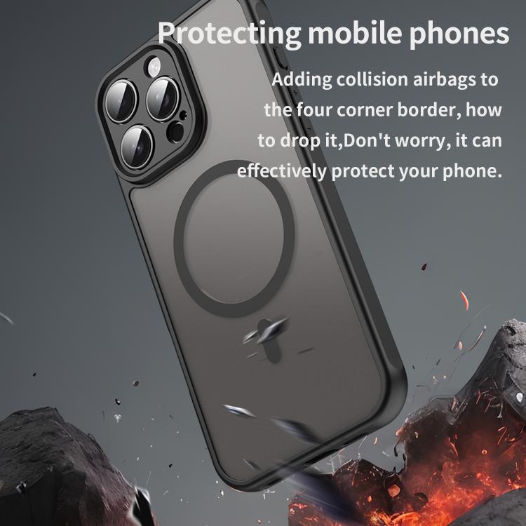 Fan Dun Series TPU Hybrid PC Frosted Magsafe Phone Case, For iPhone 15, For iPhone 14 Plus, For iPhone 14, For iPhone 14 Pro, For iPhone 14 Pro Max, For iPhone 13 Pro Max
