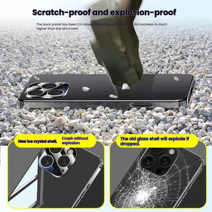 Electroplating Ice Crystal Airbag Full Coverage Shockproof Phone Case, For iPhone 15, For iPhone 14 Plus, For iPhone 14, For iPhone 14 Pro