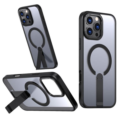 Star Shine Series TPU + PC MagSafe Phone Case with Fold Holder, For iPhone 17 Air, For iPhone 16 Pro Max, For iPhone 16 Pro, For iPhone 16 Plus