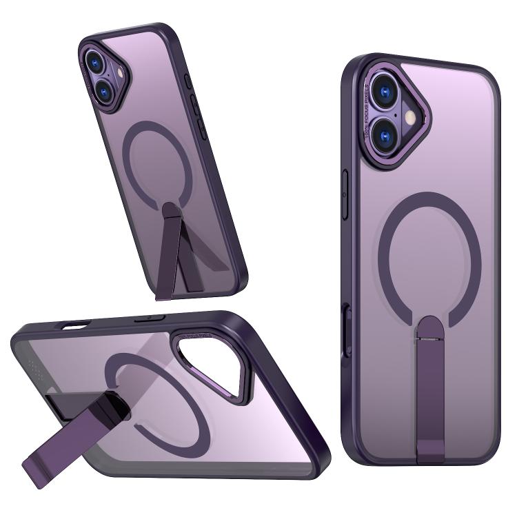 Star Shine Series TPU + PC MagSafe Phone Case with Fold Holder, For iPhone 17 Air, For iPhone 16 Pro Max, For iPhone 16 Pro, For iPhone 16 Plus