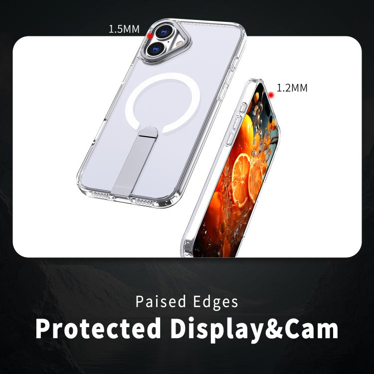 Star Shine Series TPU + PC MagSafe Phone Case with Fold Holder, For iPhone 16, For iPhone 15 Pro Max, For iPhone 15 Pro, For iPhone 15 Plus