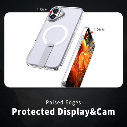 Star Shine Series TPU + PC MagSafe Phone Case with Fold Holder, For iPhone 16, For iPhone 15 Pro Max, For iPhone 15 Pro, For iPhone 15 Plus