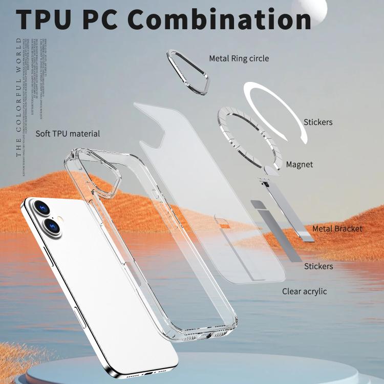 Star Shine Series TPU + PC MagSafe Phone Case with Fold Holder, For iPhone 16, For iPhone 15 Pro Max, For iPhone 15 Pro, For iPhone 15 Plus