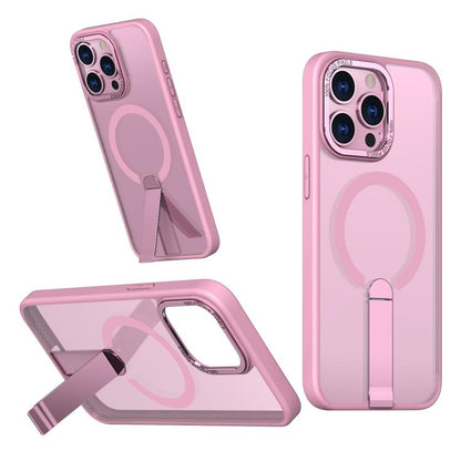 Star Shine Series TPU + PC MagSafe Phone Case with Fold Holder, For iPhone 16, For iPhone 15 Pro Max, For iPhone 15 Pro, For iPhone 15 Plus