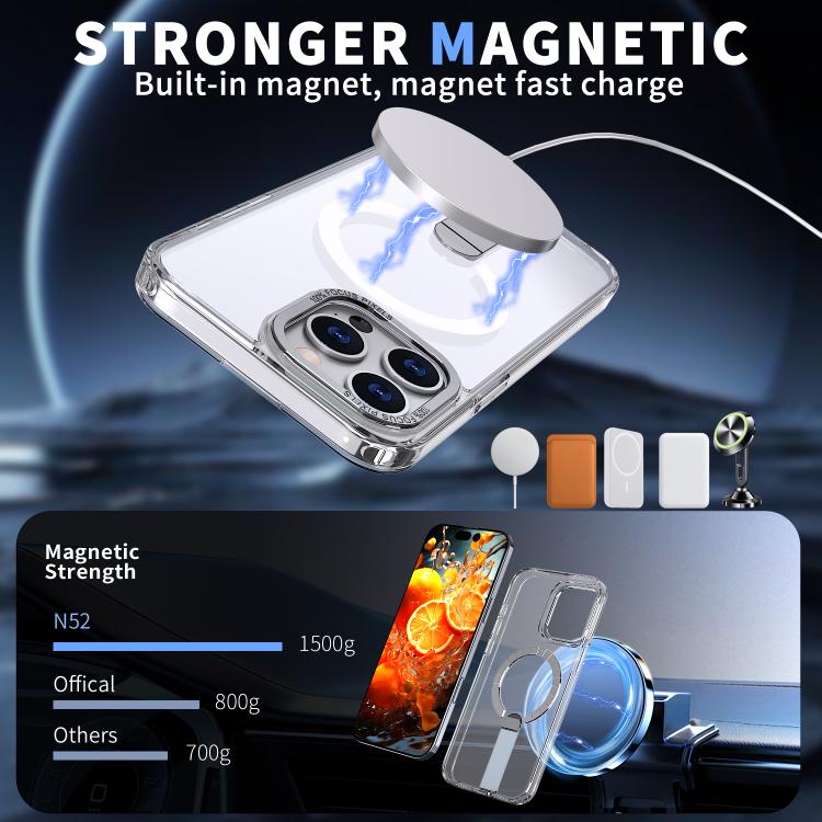 Star Shine Series TPU + PC MagSafe Phone Case with Fold Holder